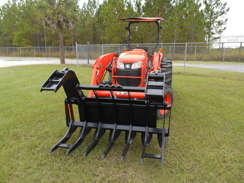 60" tractor grapple root rake