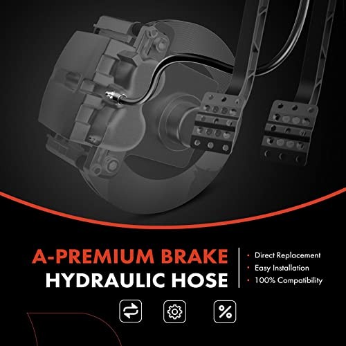 Front Driver Brake Hydraulic Hose Compatible with Select Ram Models - 4500