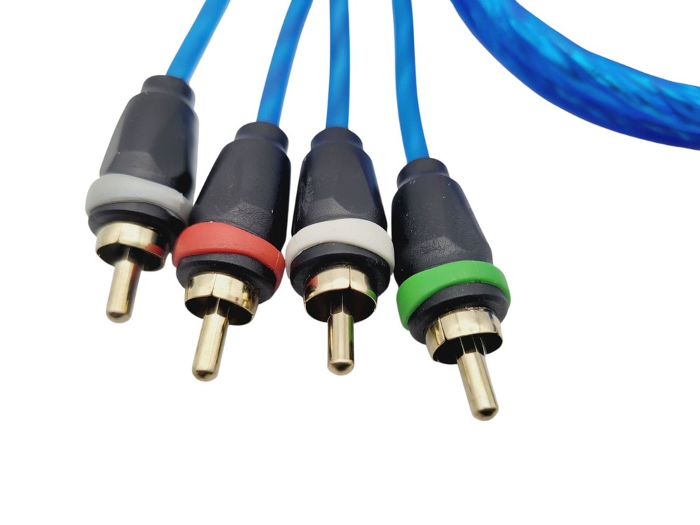 RD AUDIO 3FT 4-CHANNEL TWISTED PAIR AUDIOPHILE GRADE INTERCONNECT CABLE COPPER