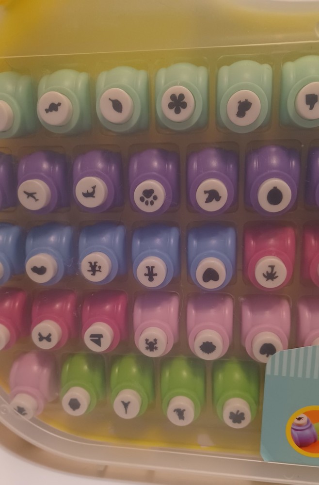 Scrapbook Paper Punch Set -58pc Mini Set & Case