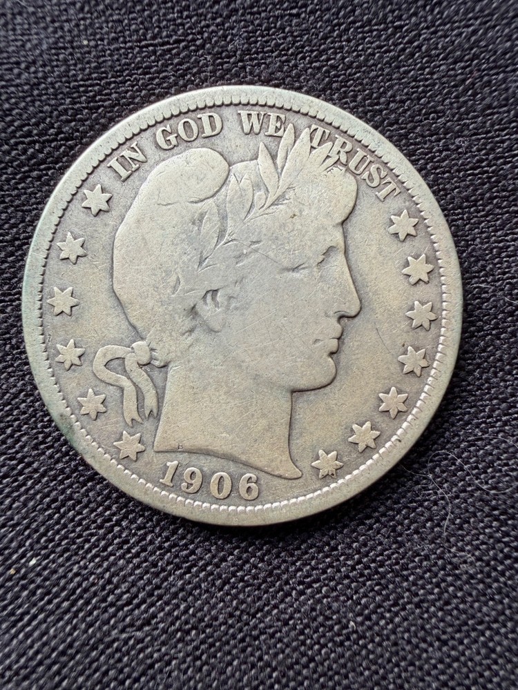 1906 Barber Silver Half Dollar