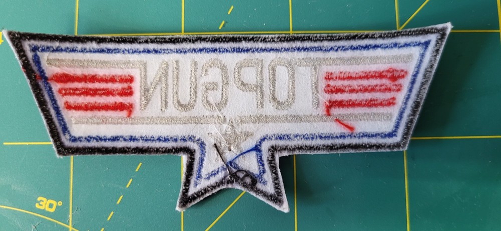 Top Gun Logo Patch 4 inch wide