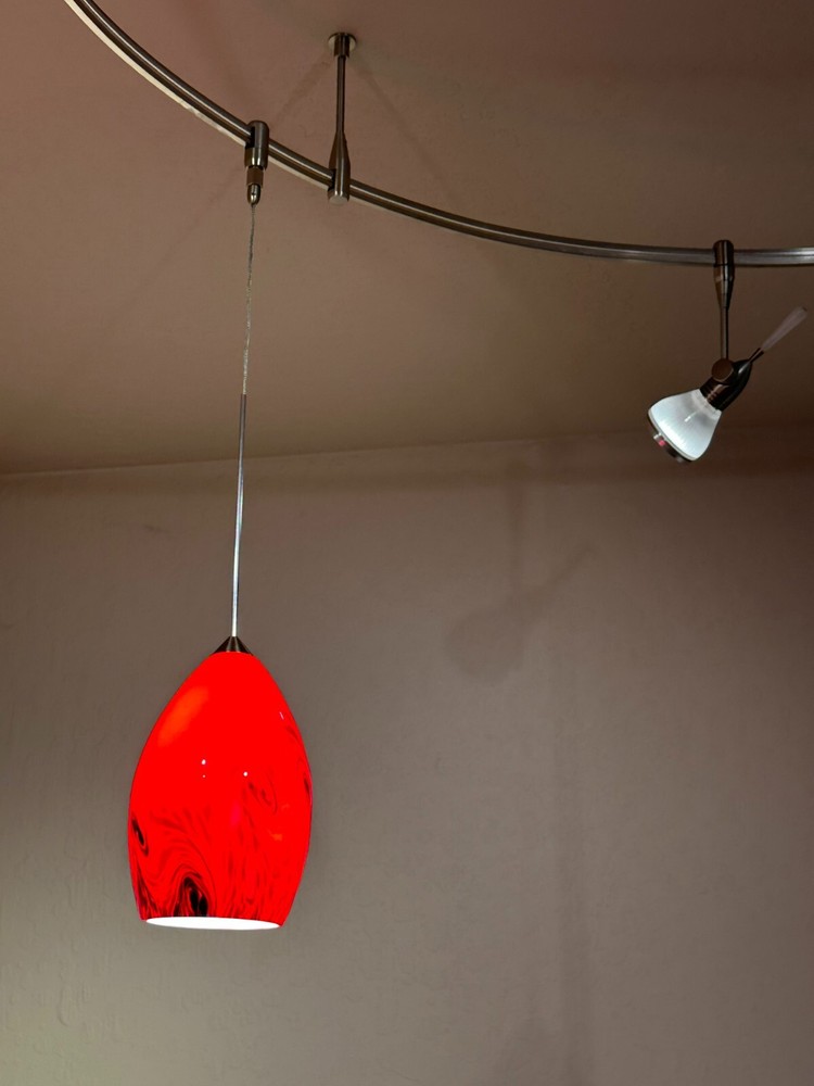 Red Lava Pendant - Tech Lighting Compatible - 12V Halogen - NEW