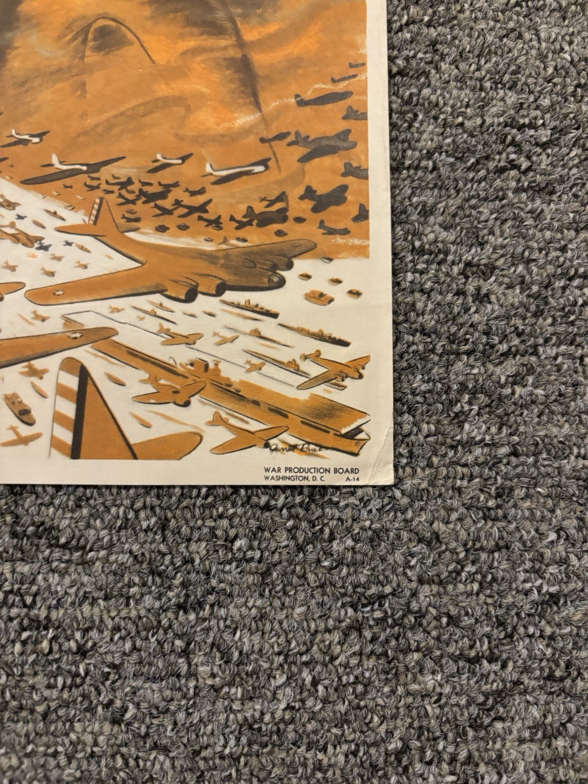 Original WWII Production Factory Poster Pour It On!