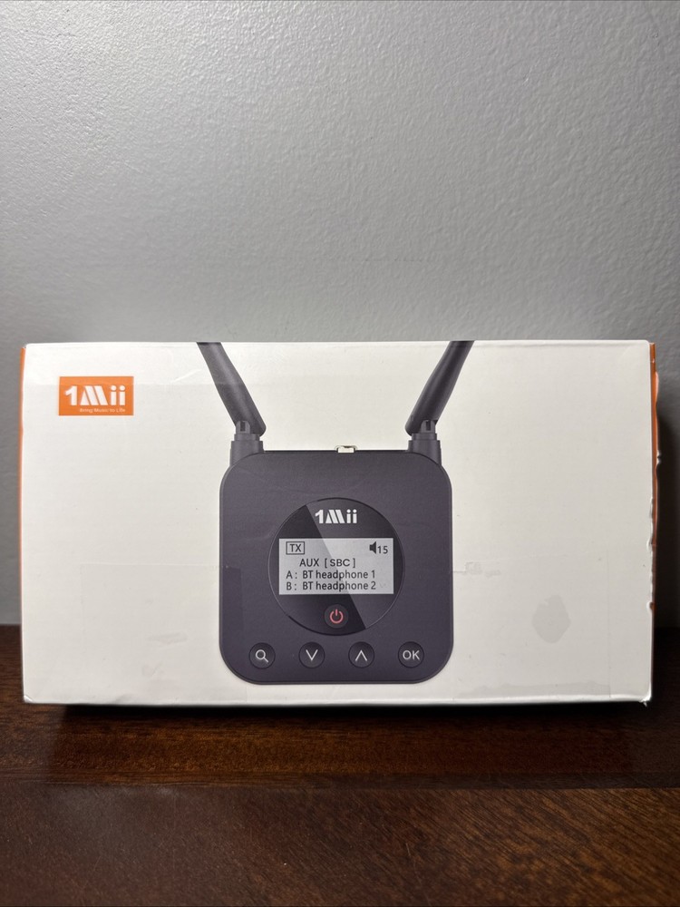 1Mii B06TX+ Bluetooth 5.2 Long Range Audio Transmitter New/Open Box