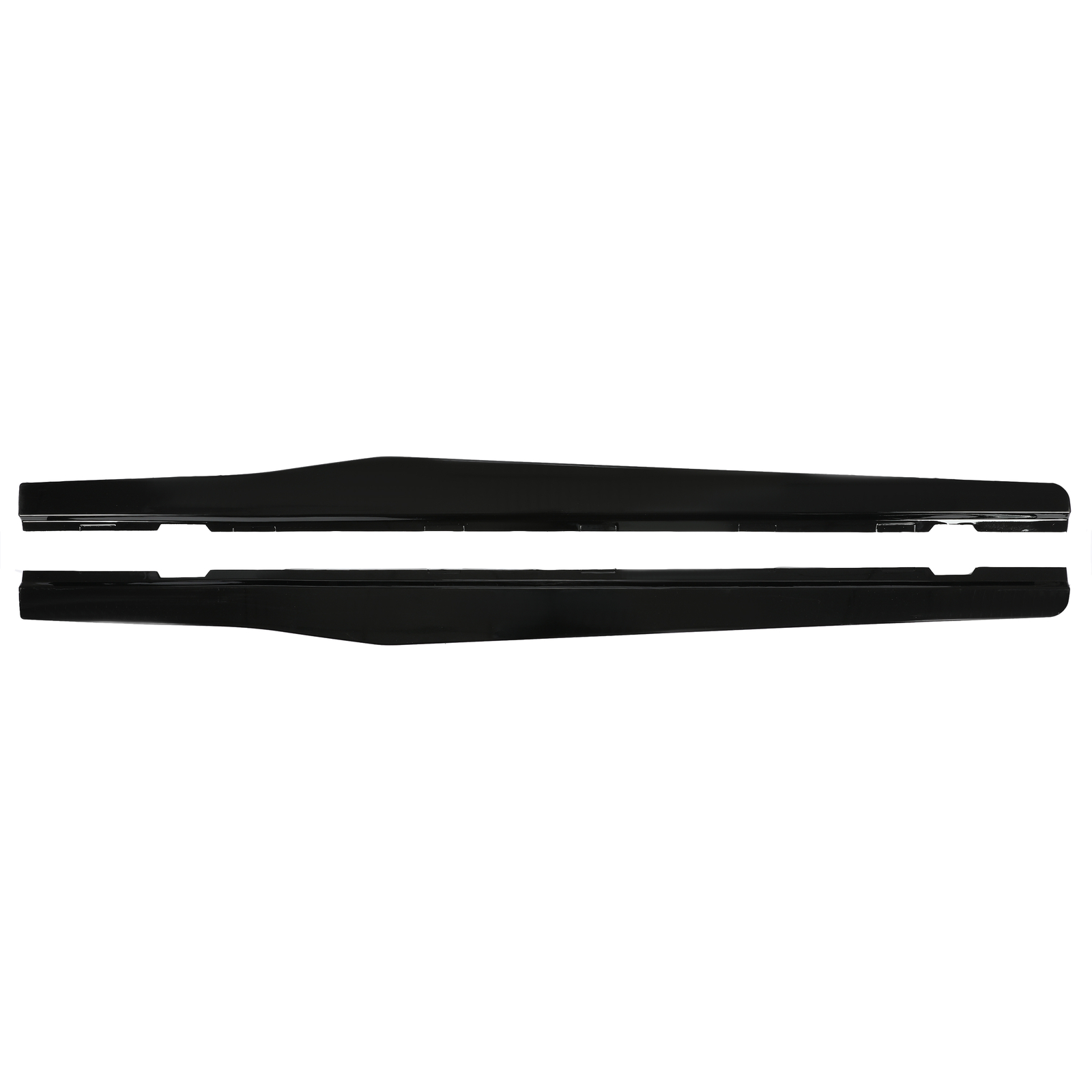 Side Skirts Extension For 2010-15 Chevy Camaro SS LS LT Gloss Black Rocker Panel