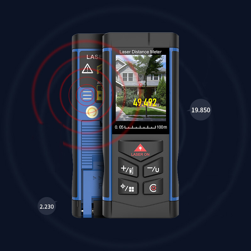 Digital Measuring Finder Range Laser Rangefinder W/ Camera View Distance Meter