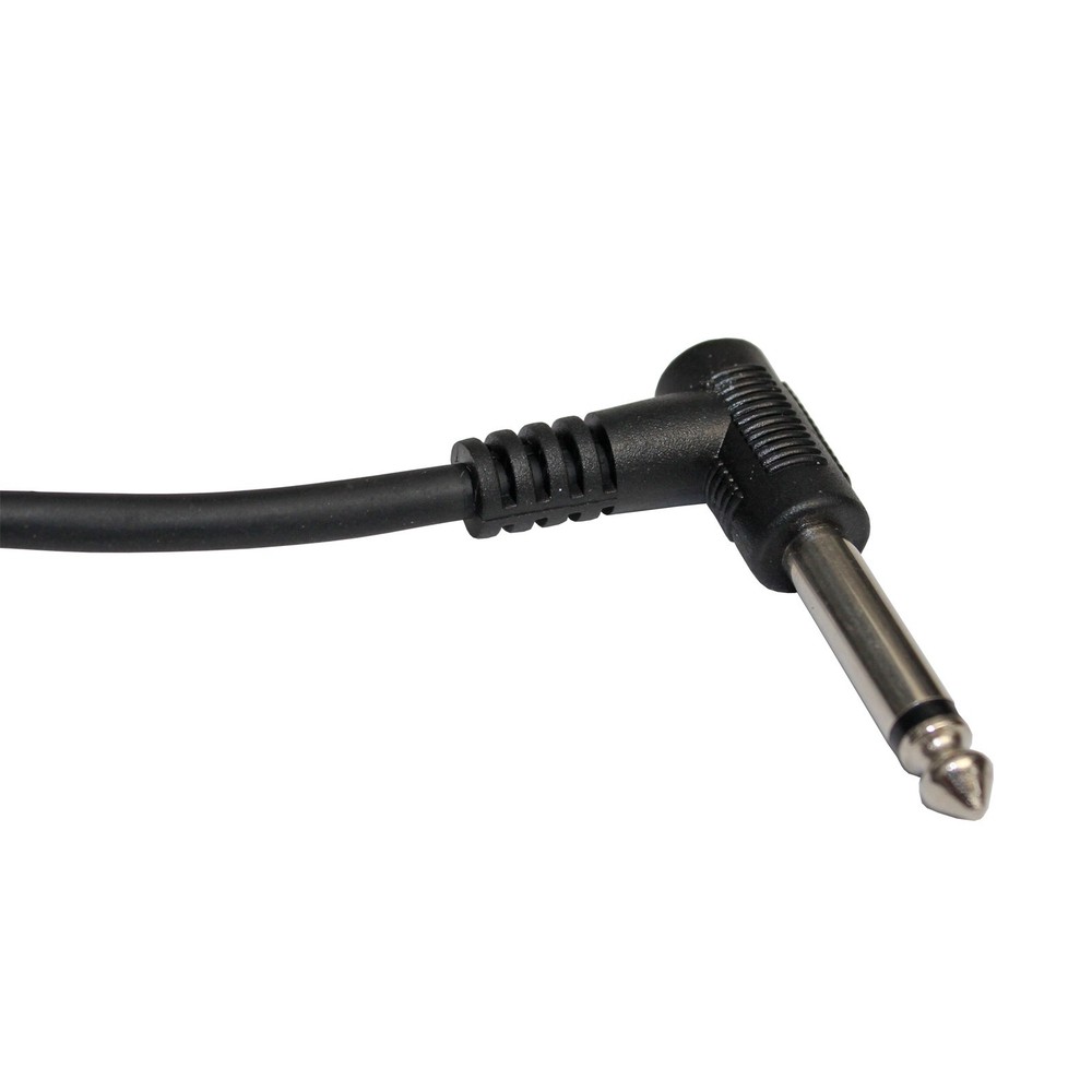 6 PACK Right Angle to 90 degree 1/4 Mono shielded instrument patch cable 10 ft