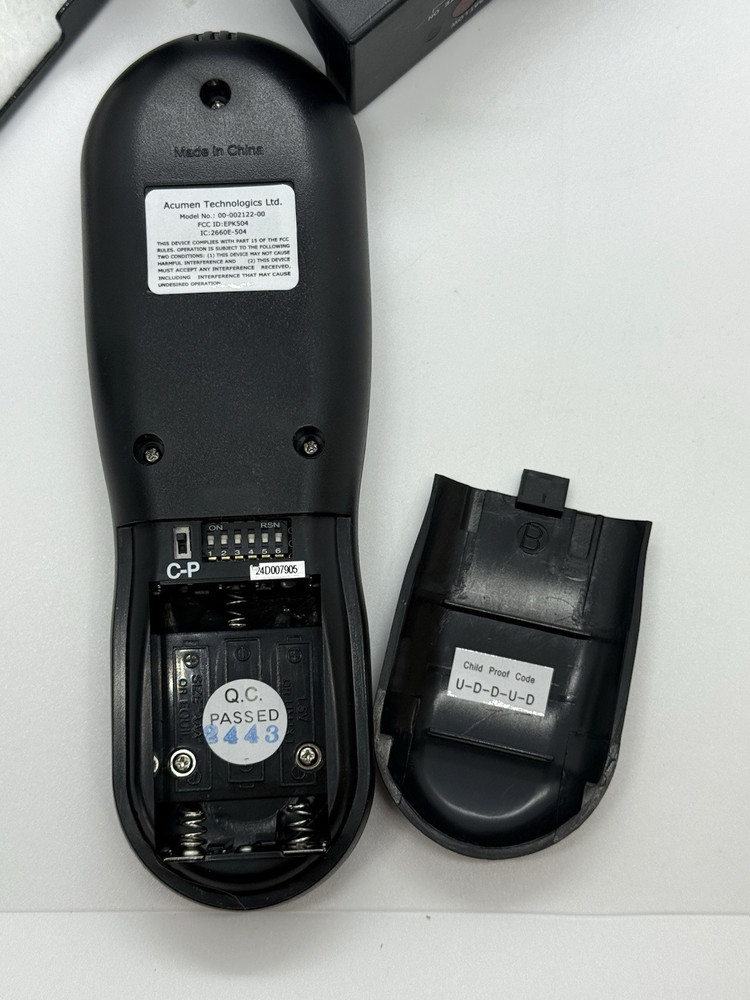 ACUMEN Timer Fireplace Remote Control with Thermostat