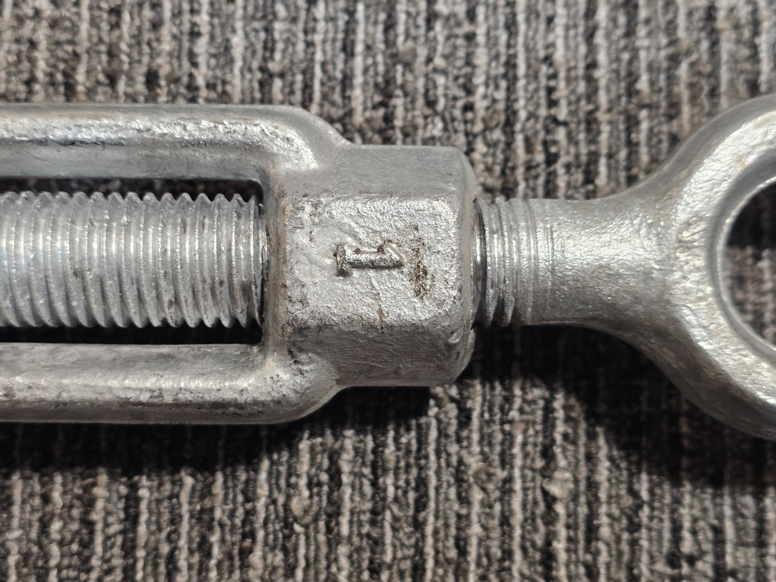 Jaw and Jaw Turnbuckle 1" x 30" Hot-Dipped Galvanized Heavy Duty for Wire Rope