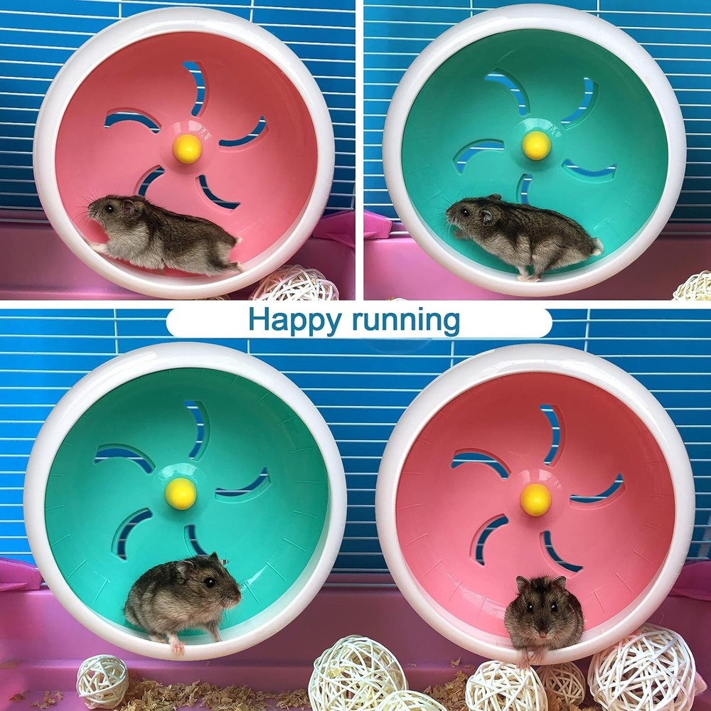 Small Pet Exercise Wheel - 7-Inch Adjustable Stand for Hamsters, Mice & Gerbils