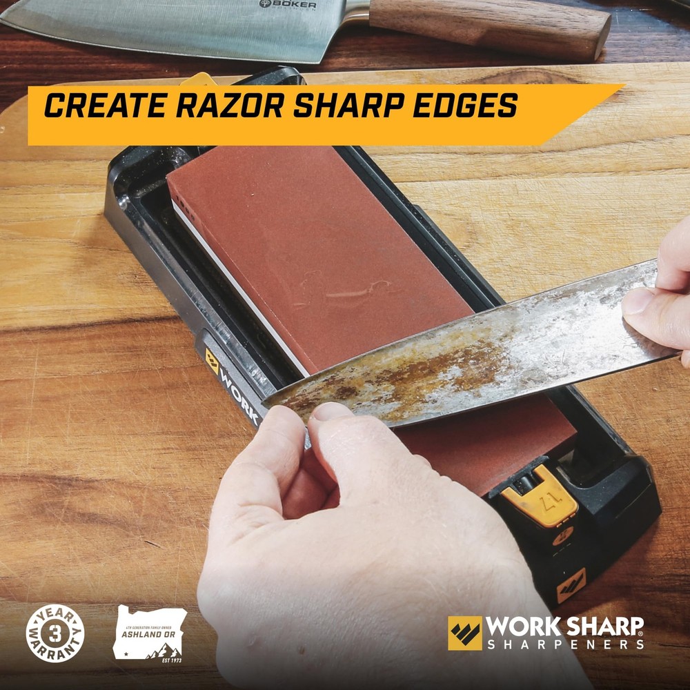 Work Sharp Benchtop Whetstone Knife Sharpener - Kitchen Knives & Edged Tools