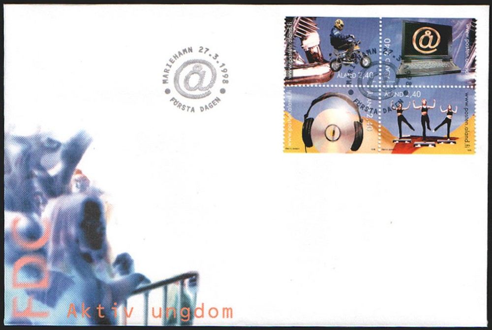 Aland FDC 1998 Youth Hobbies, Booklet, Mint