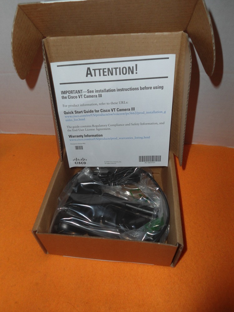 Cisco VT Camera III Logitech Webcam Bran New Sealed Box.