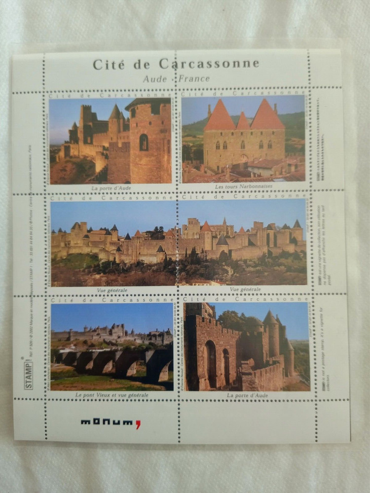 Cité de Carcassonne STAMP vignettes