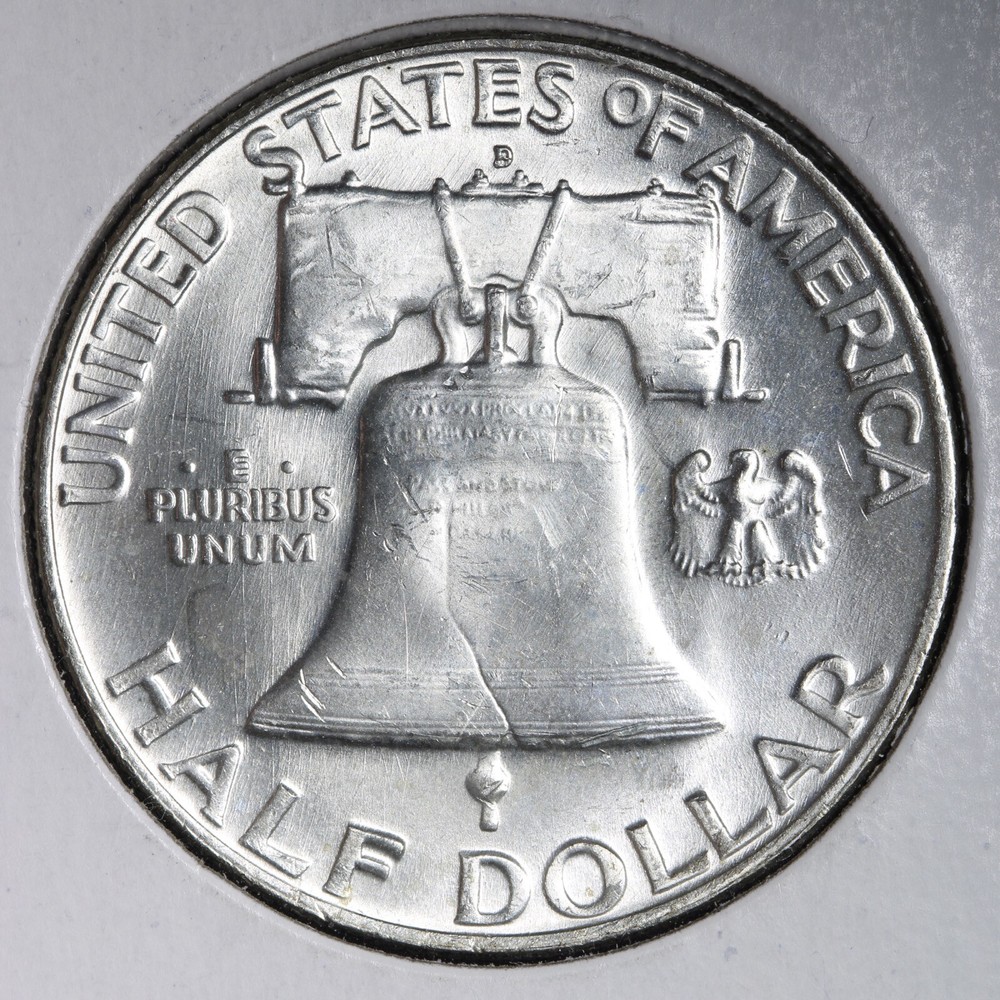 1958-D Franklin Silver Half Dollar CHOICE BU *UNCIRCULATED* MS E251 ICF