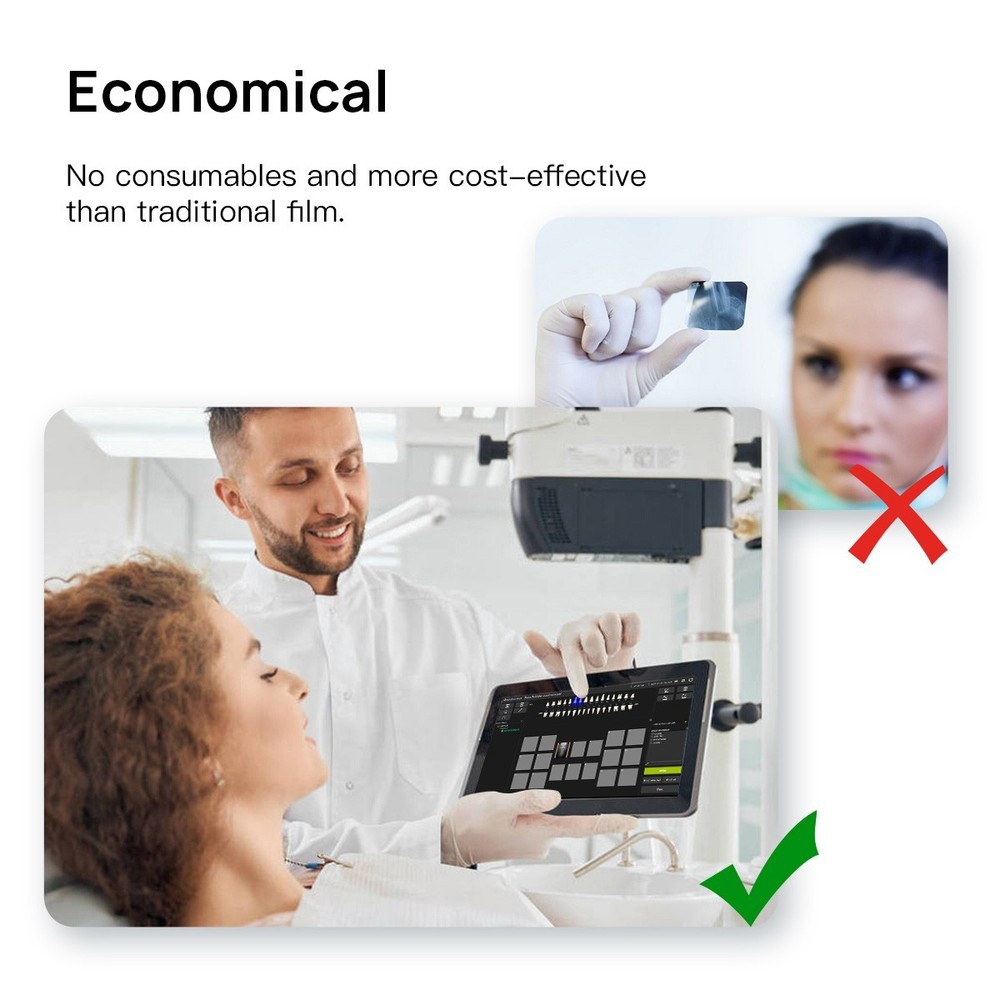Dental X Portable Ray Digital Machine Rayos No Shield/Frequency Sensor Size 1/2
