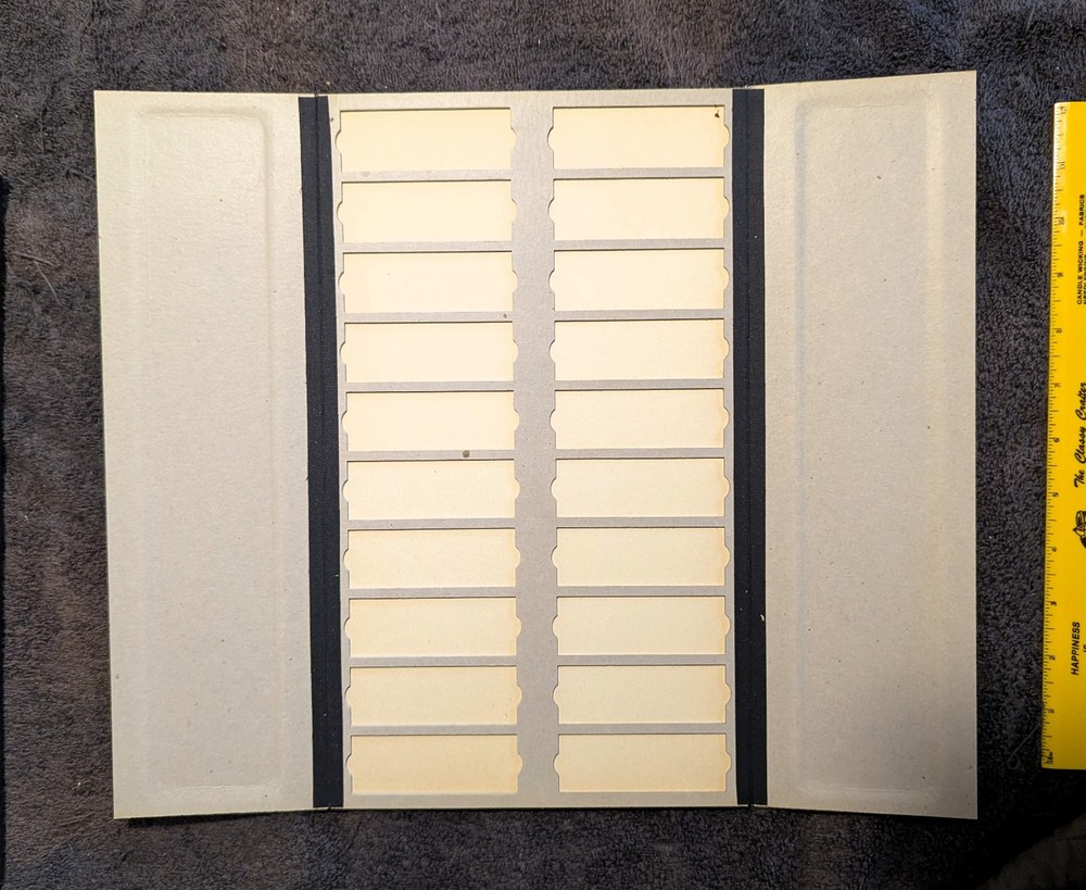 Three 3 Vintage Microscope Slide Holders Storage Folders 20 Slides