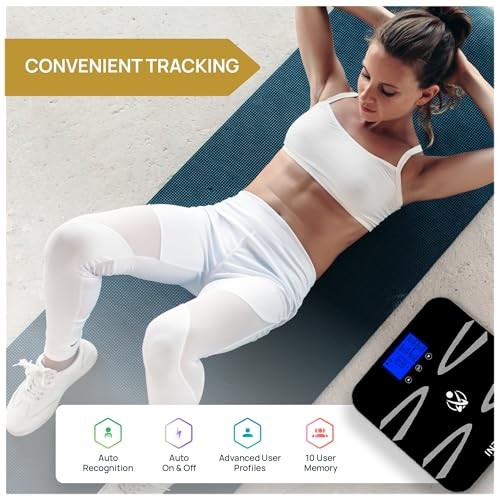 Body-Analyzer Scale, Highly Accurate Digital Bathroom Body Composition Black
