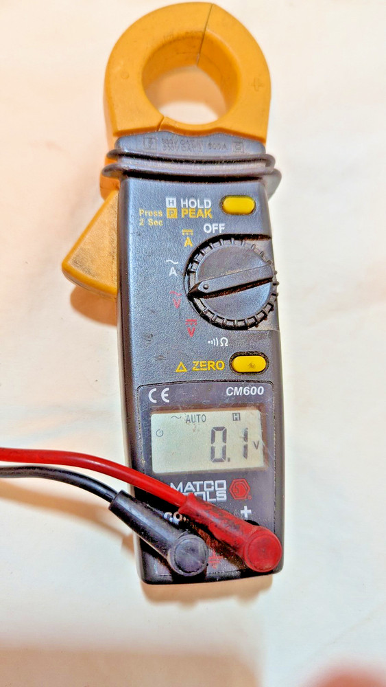 Matco Tools Multimeter CM 600, Inductive Clamp Nice, 600A Ready To Work. Quality