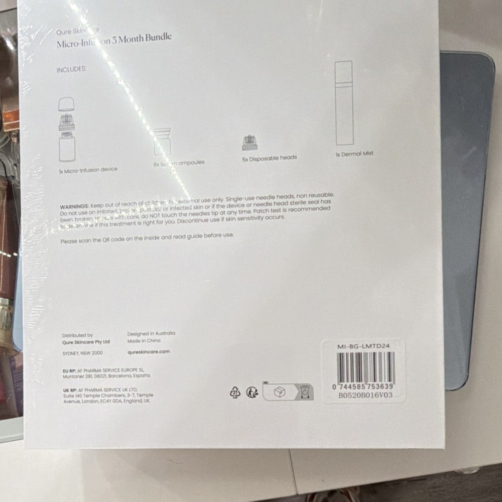 Qure Micro-Infusion Set with Device, Serum, Disposable Heads