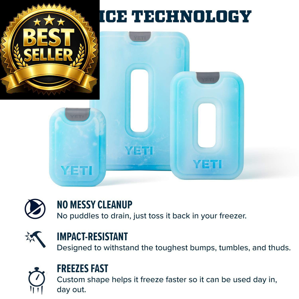 YETI ICE Sheet Refreezable Reusable Cooler Ice Pack, Small Small, Turquoise