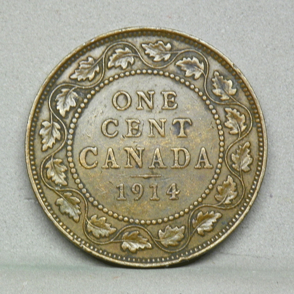 CANADA 1914 Large Cent, VF
