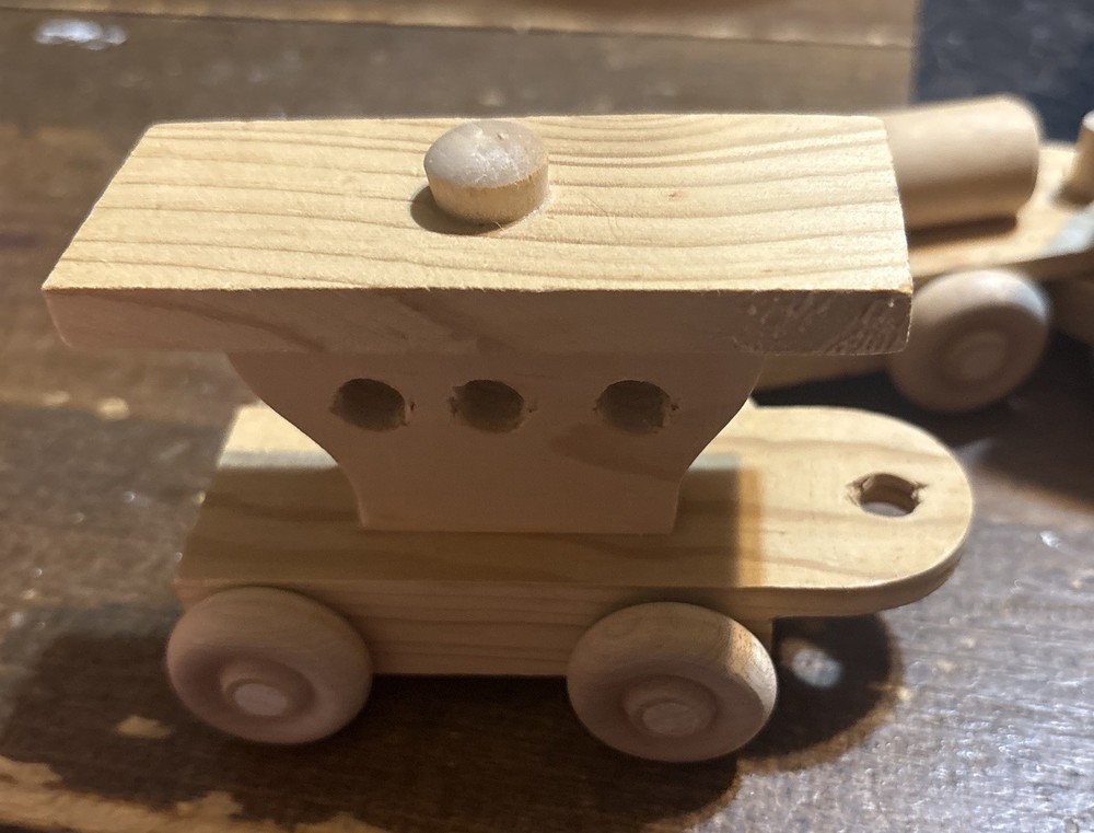 Handmade Wooden Train Five Piece