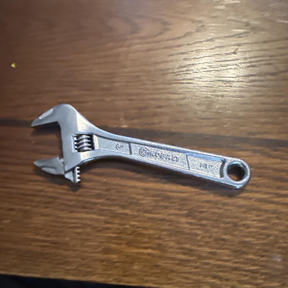 Kobalt 6” Chrome Adustable Wrench 150 Mm