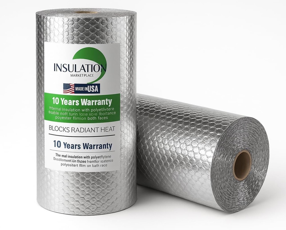 SmartBubble Reflective Bubble Insulation Roll – Double Foil Thermal Barrier