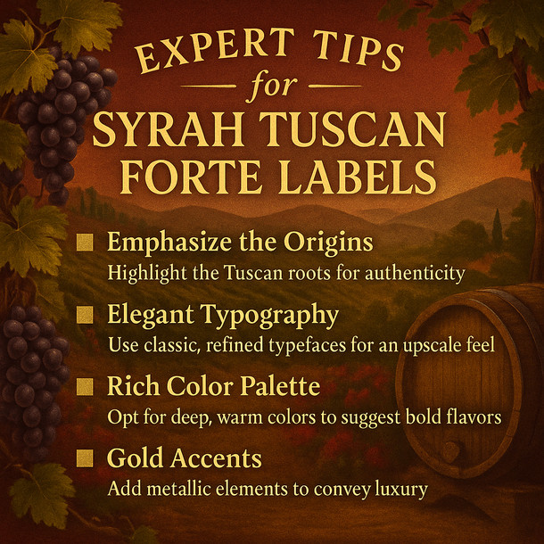 FWK Syrah Tuscan Forte Labels