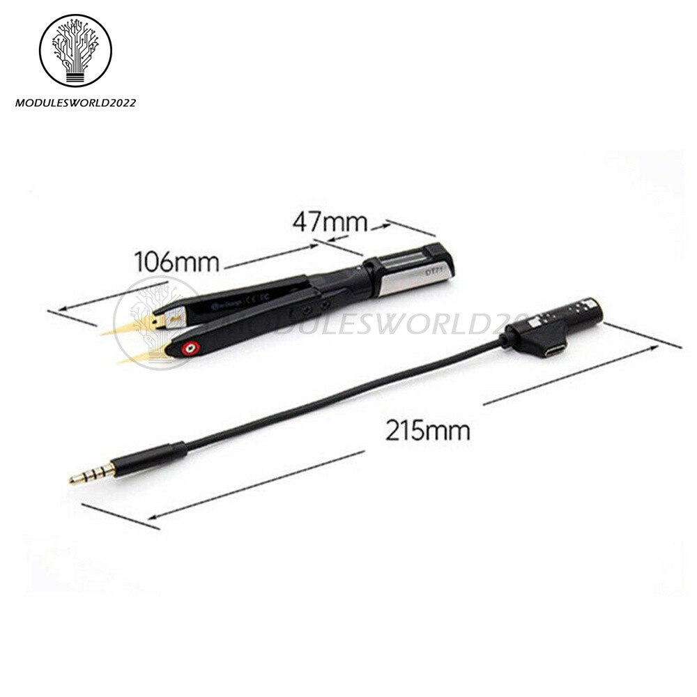 DT71 Mini Digital Tweezers LCR Meter Signal Generator Debugging Reparing Tool
