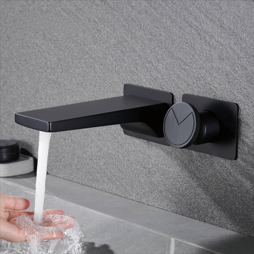 Bathroom Concealed Faucet Wall Mounted Single Handle Cold & Hot Dual Control Tap