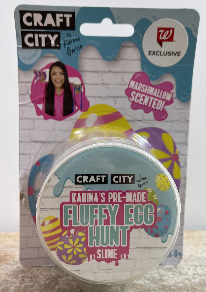 Craft City Karina's Pre-made Fluffy Egg Hunt Slime Marshmallow Sented