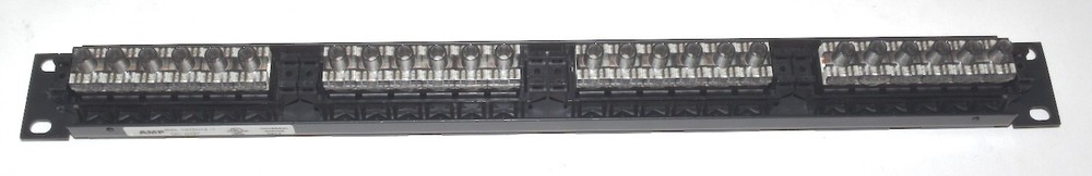 AMP Netconnect 19", 24 Port, CAT 6 Patch Panel *Used* 1375014-1