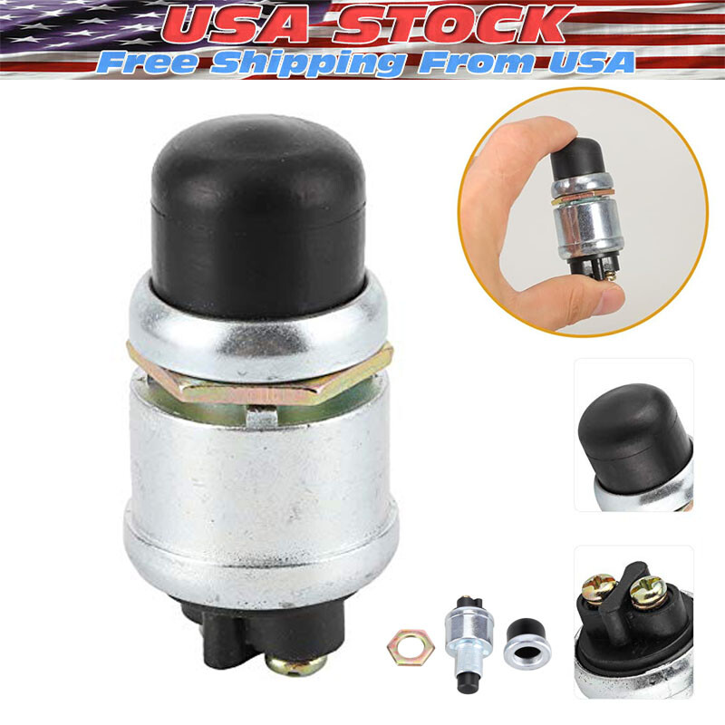 12 Volt DC Heavy-Duty Momentary Push-Button 50 Amp Starter Switch