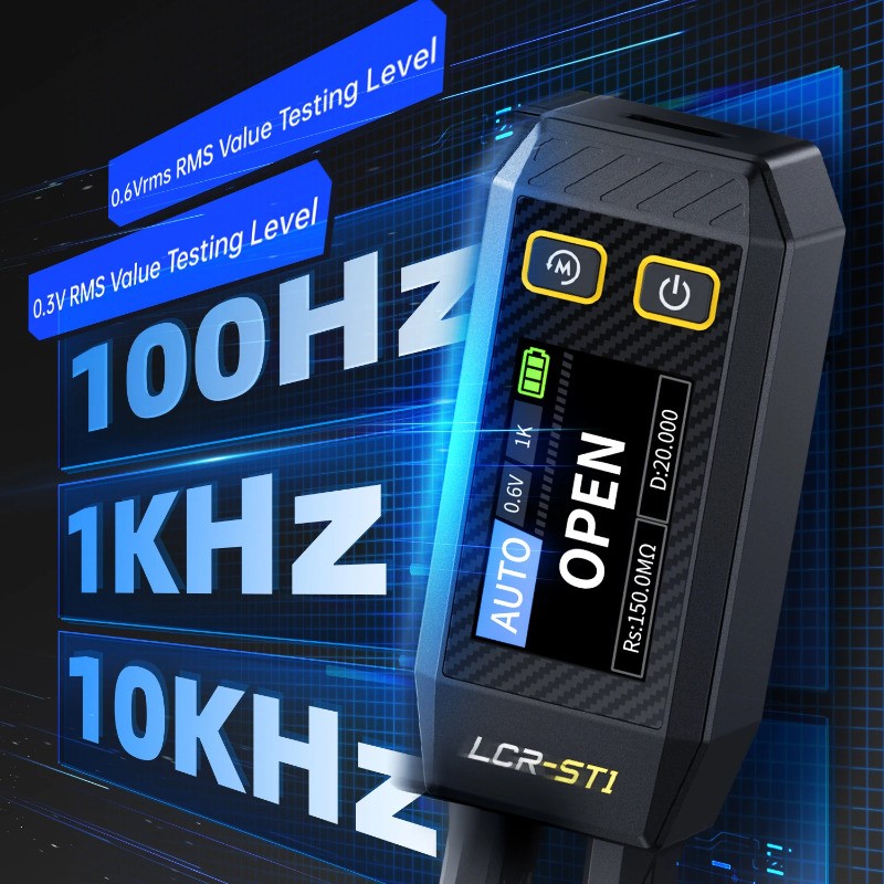Mini Smart Tweezer Tester Resistance Capacitance Inductance Continuity Test Tool