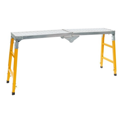 Portable Work Platform Adjustable with Folding Legs for Workshop/Garage/Office