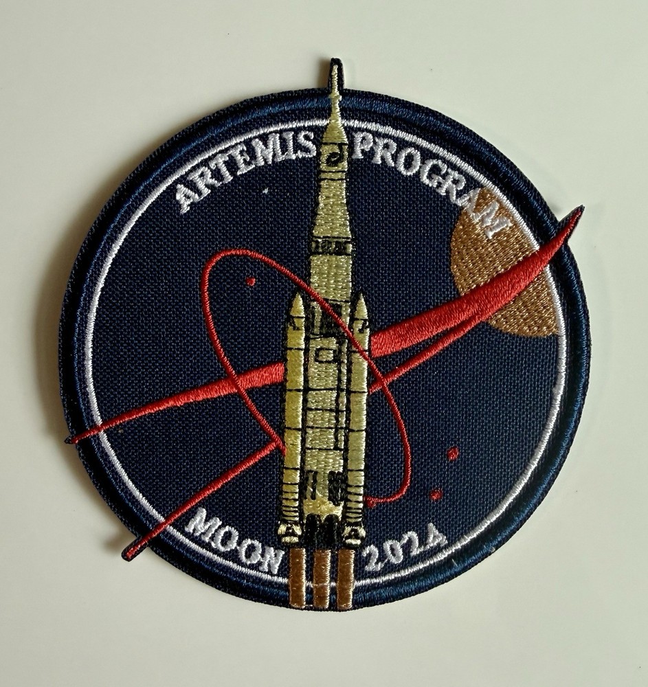 NASA ARTEMIS-MOON MISSION Vinyl Decals & Embroidered Patch-69 Space Program Pin