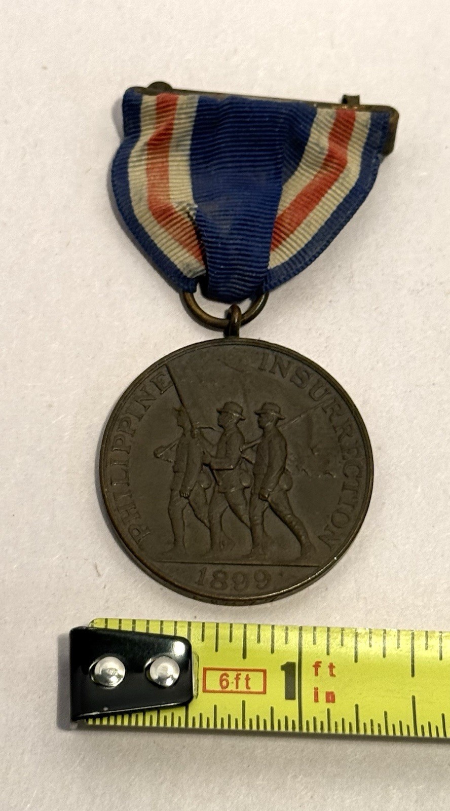 U.S. Phillipine Insurrection 1899 Medal Low No. 877