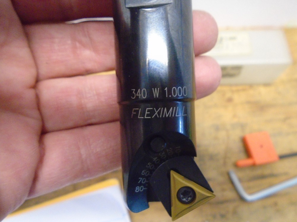 1-1/4" Max Diam, 1" Shank Diam, Adjustable Angle, Indexable Countersink
