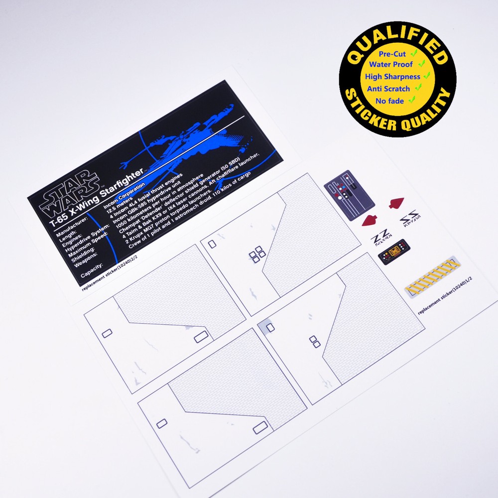 Replacement sticker for set 10240 Precut sticker