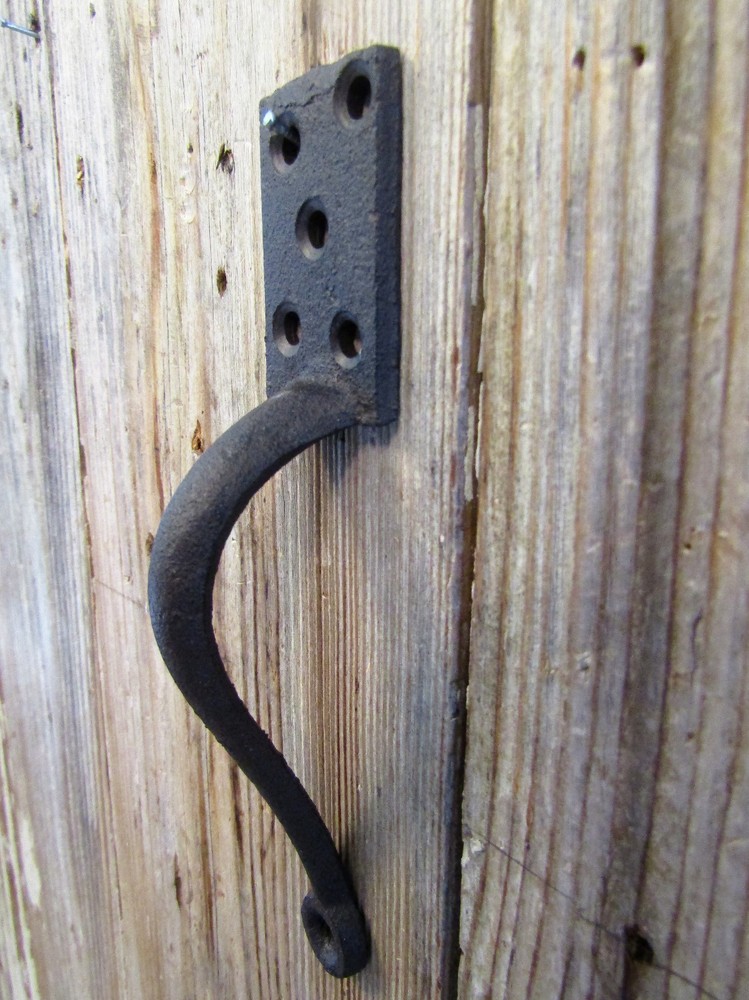 Rustic Craftsman Style 6" Cast Iron Small PULL Handle w/Screws Door Cabinet