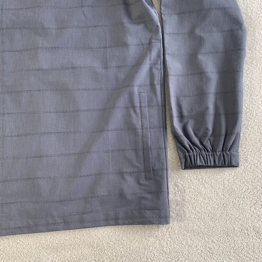 TRAVIS MATHEW Gray Mesh Lined Full Zip Performance Golf Jacket SZ XL Logo