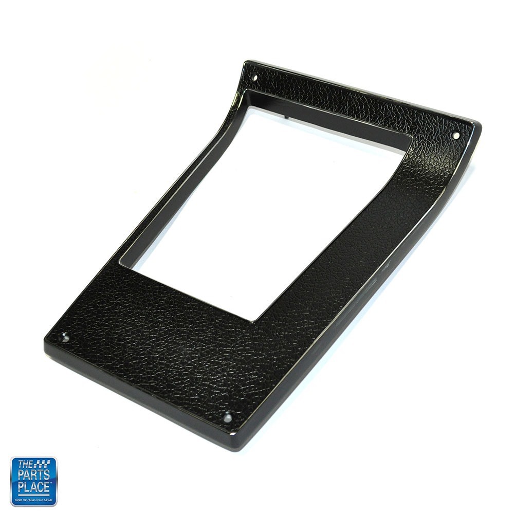1972 Camaro Console Shift Plate Chrome and Black No Pattern - Manual Trans New
