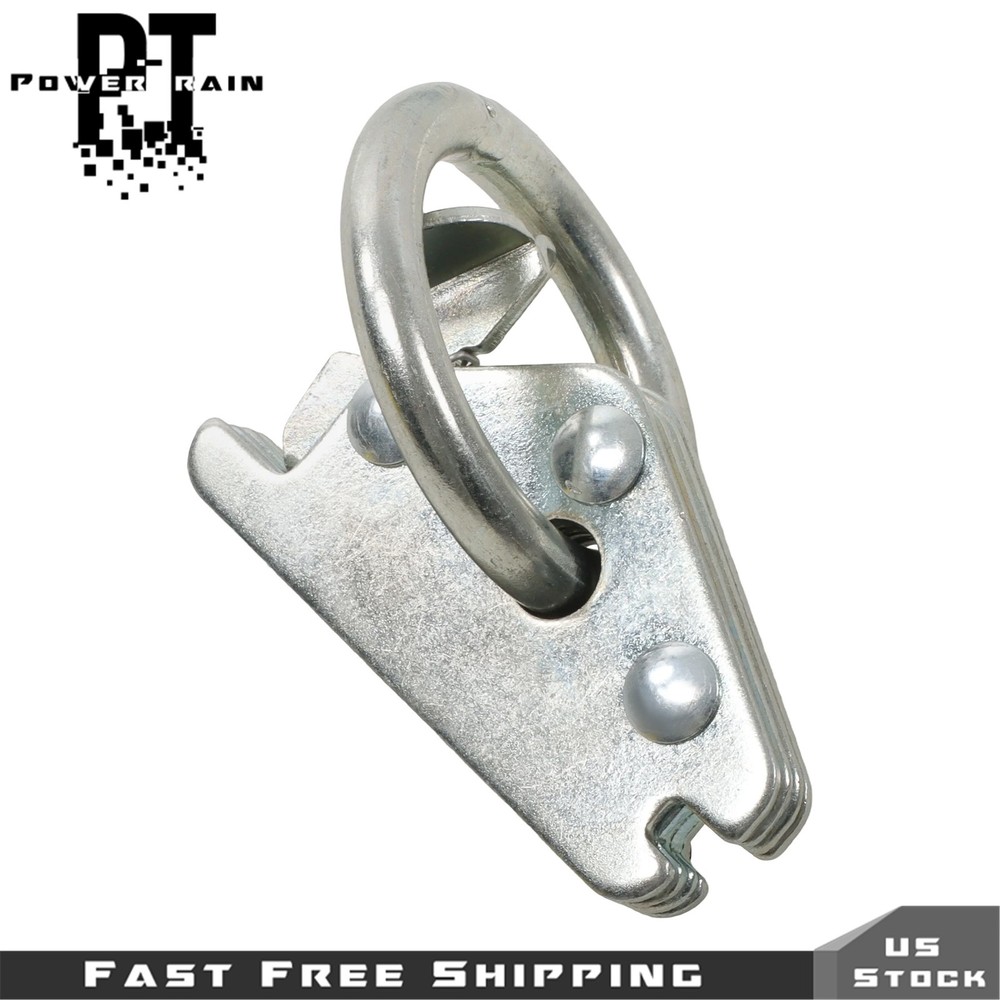 12PCS E Track Tie-Down Rail Kit Trucks Vans Garages Trailer Tie Down System