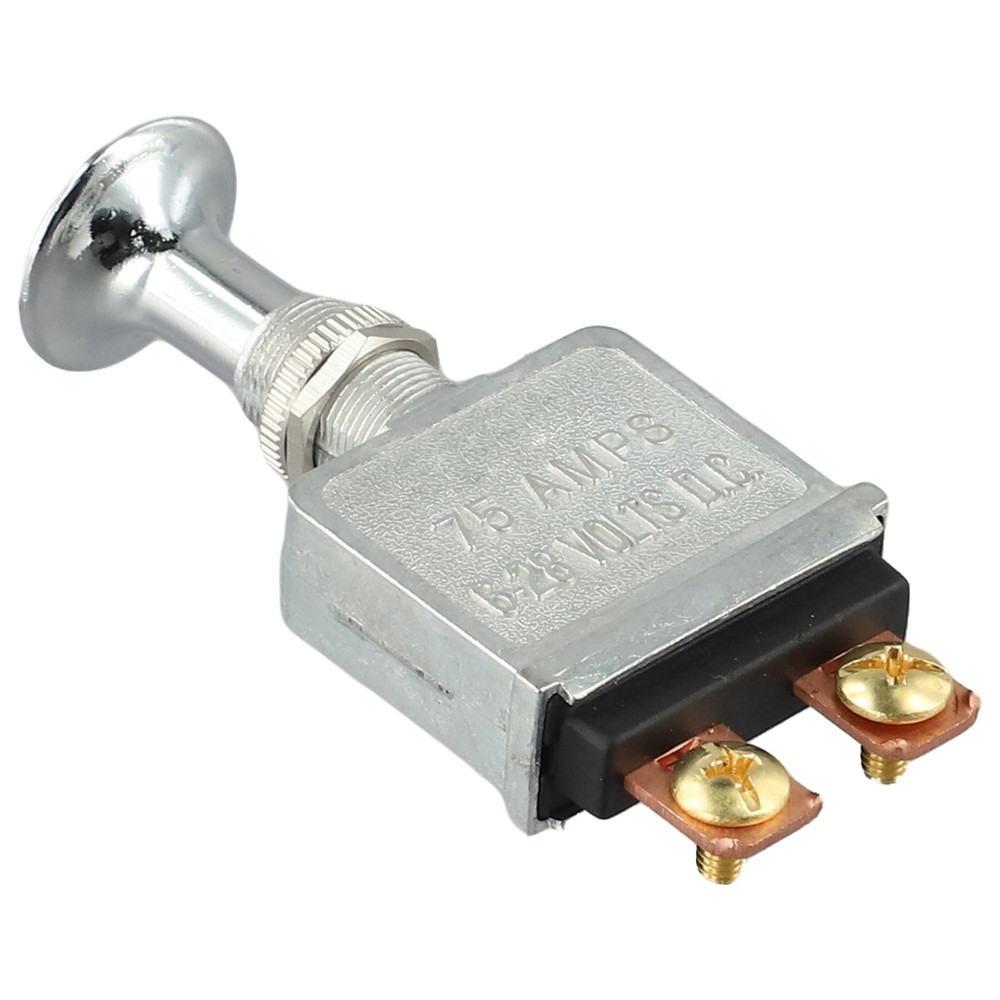 Push Pull Switch for Vehicles Rated at 75 Amps with Easy Installation Features