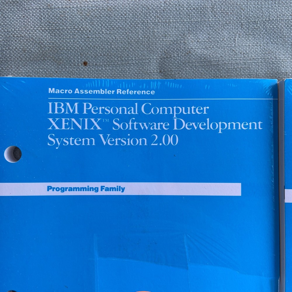 IBM Personal Computer XENIX Software Development System Ver 2.00 Assembler 1986