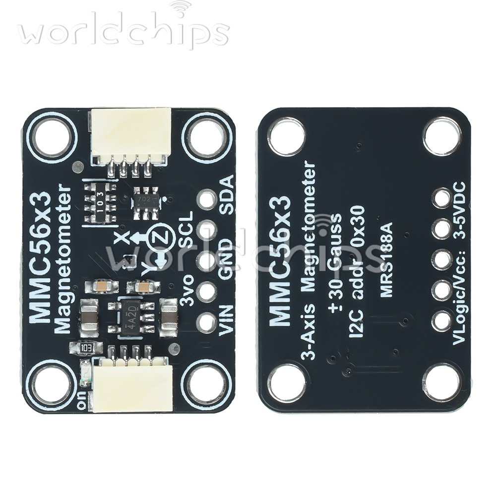 MMC5603 Three-axis Magnetometer Module Compatible with STEMMA QT/Qwiic interface