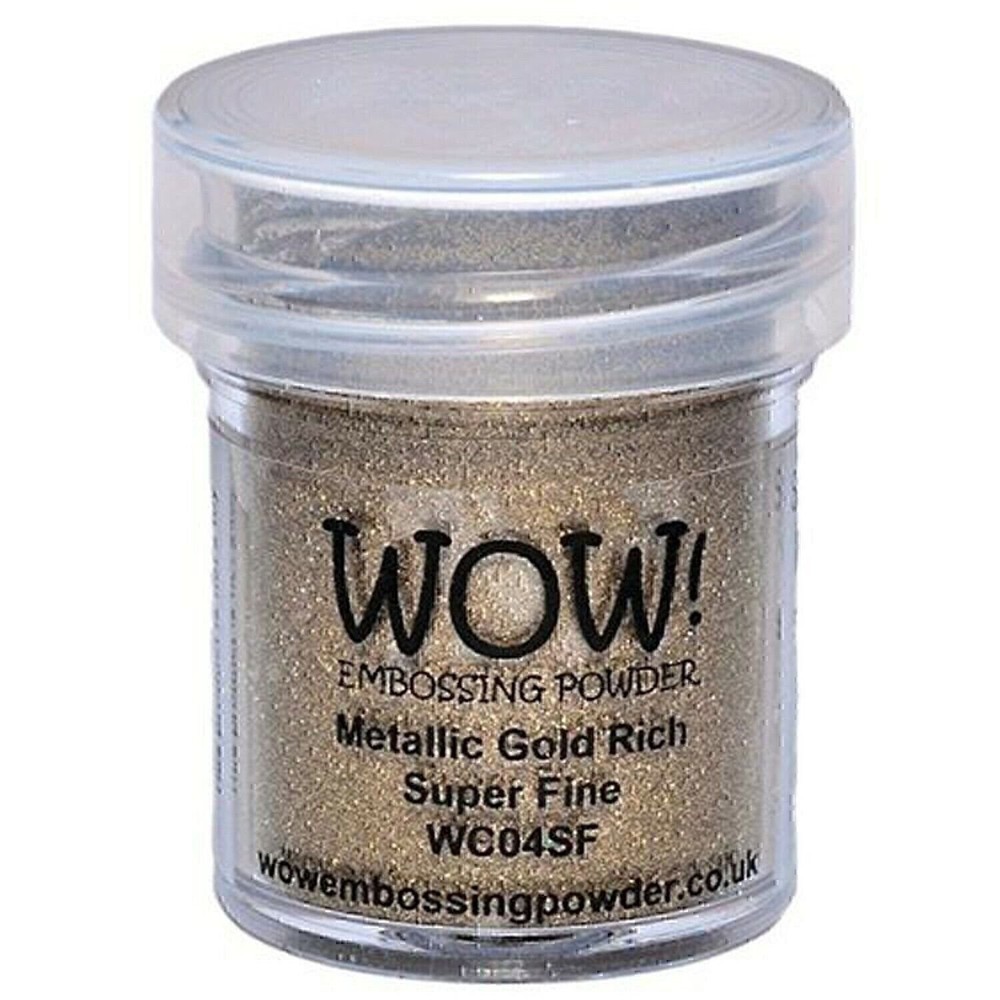 Wow! Embossing Powder Super Fine Metallic Bundle: Gold, Silver, Platinum and ...
